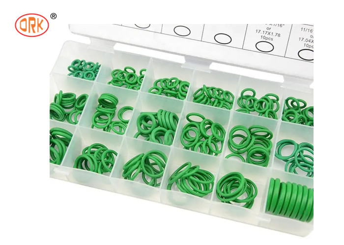 Green AS568/ Metric HNBR Rubber 18 Dimensions O Ring Kit Box per aria condizionata