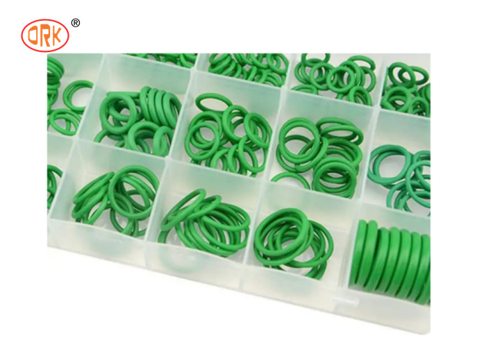 Green AS568/ Metric HNBR Rubber 18 Dimensions O Ring Kit Box per aria condizionata