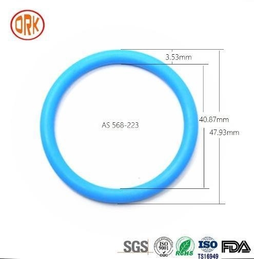 0.5 mm - 1000 mm 568 Anello di gomma di sigillamento in silicone blu RoHS Anelli di gomma piatta O