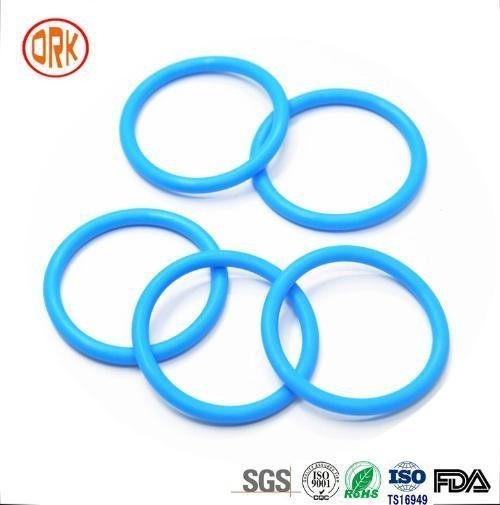 0.5 mm - 1000 mm 568 Anello di gomma di sigillamento in silicone blu RoHS Anelli di gomma piatta O