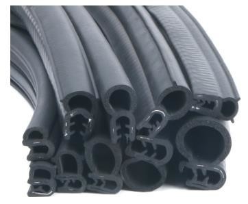 60 MPa di tenuta di porta auto Weatherstripping Isolamento acustico Rubber Sealing Strip per auto