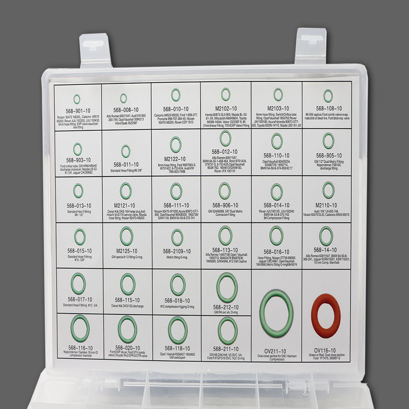 ORK 382pcs/386pcs/407pcs/408pcs Fkm o Nbr Rubber O-Ring Seals Box/Kit per la sigillatura