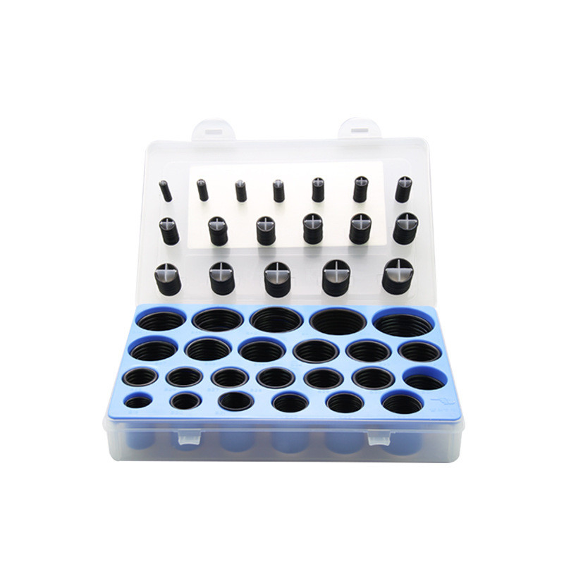 Scatola trasparente Nero NBR O-Ring Kit di riparazione per aria condizionata rosso giallo blu auto gomma butilica