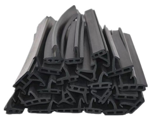 Striscia di sigillo di porta in gomma di silicone nera per vetro in alluminio resistente alla pressione dell'olio