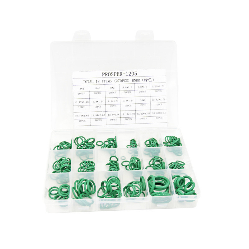 NBR O Ring Valve Rubber Seal Assortment Kit 382 Pcs Black O Rings Per Riparazione Idraulica