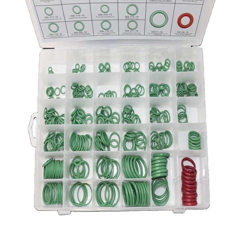 Colore verde NBR Auto Climatizzatore O-Ring Kits 270pcs 18 dimensioni Disegno Formato 3D/2D