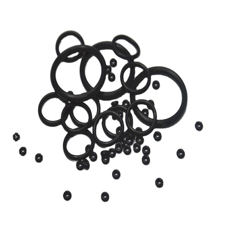 O-ring di gomma di silicone nera per auto sigilli di silicone micro secondo le dimensioni del disegno