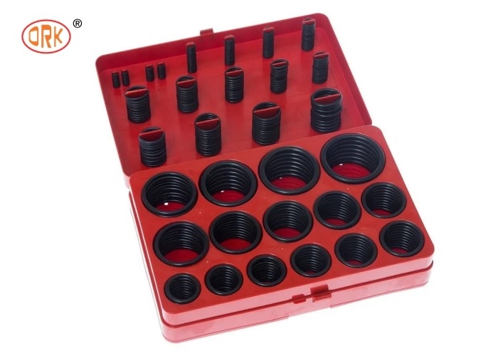 Buona resistenza all'olio Nero NBR 70 Shore A O-Ring Kit Box per escavatore cilindro idraulico