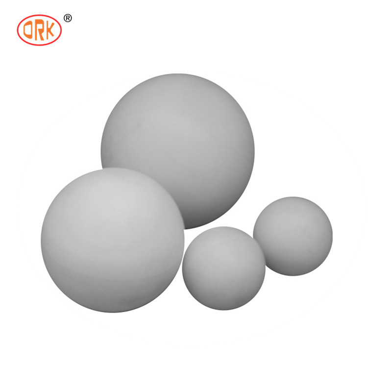 FPM/FKM sfera bianca di gomma fluorina solida per sigillamento in ambienti ad alta temperatura e corrosivi