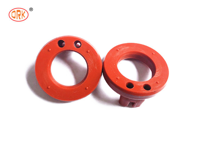 Sottili di gomma di silicone ad assorbimento di urti rosso per automobili O anello per il controllo delle vibrazioni