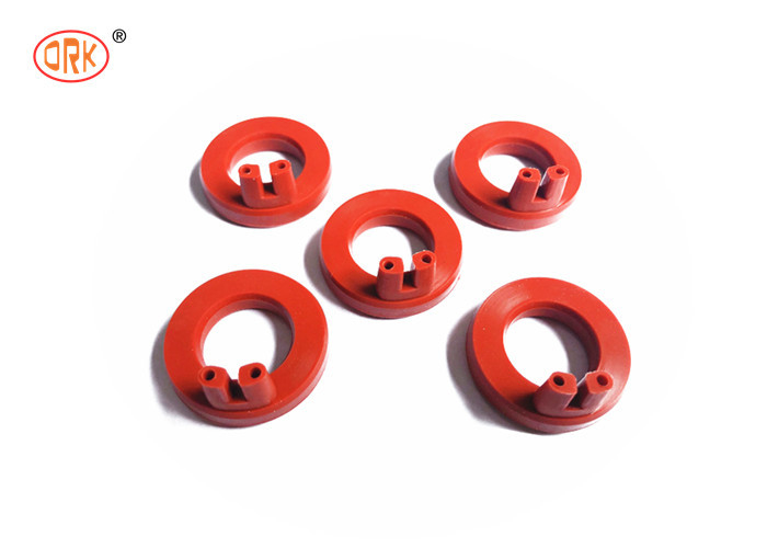 Sottili di gomma di silicone ad assorbimento di urti rosso per automobili O anello per il controllo delle vibrazioni