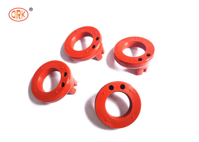 Sottili di gomma di silicone ad assorbimento di urti rosso per automobili O anello per il controllo delle vibrazioni