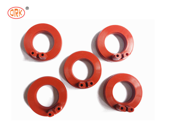 Sottili di gomma di silicone ad assorbimento di urti rosso per automobili O anello per il controllo delle vibrazioni