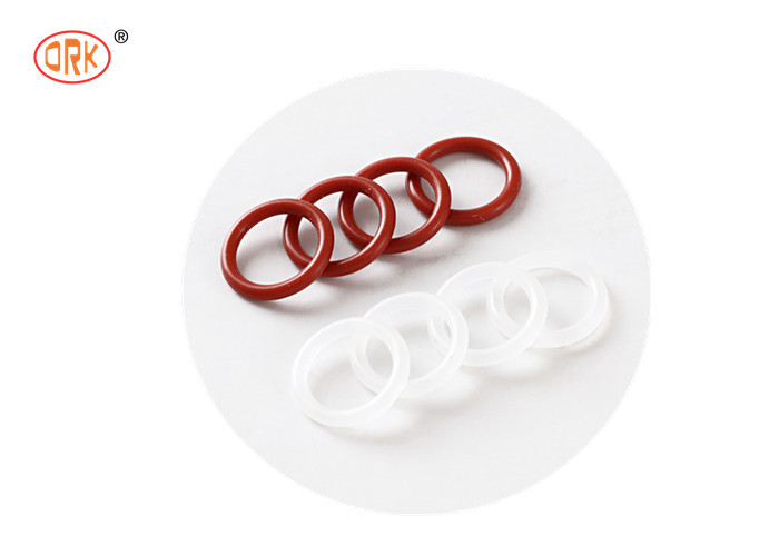 Gomma medica resistente Silicone rosso trasparente a taglia anello O per applicazioni senza polvere e assorbenti di urti