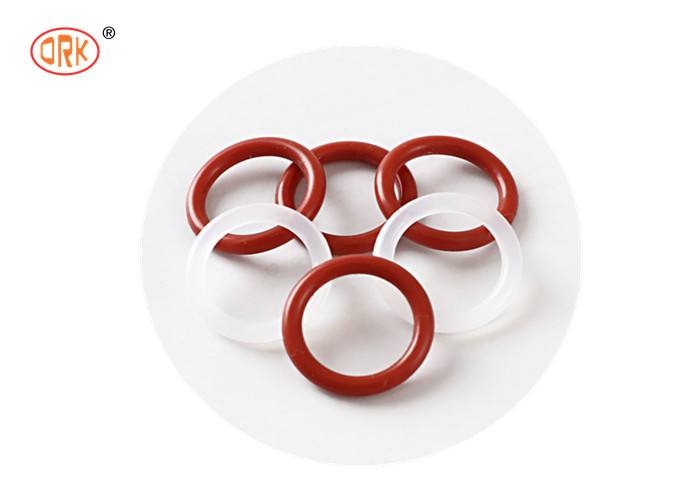 Gomma medica resistente Silicone rosso trasparente a taglia anello O per applicazioni senza polvere e assorbenti di urti