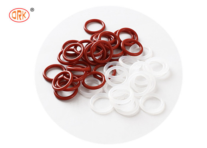 Gomma medica resistente Silicone rosso trasparente a taglia anello O per applicazioni senza polvere e assorbenti di urti