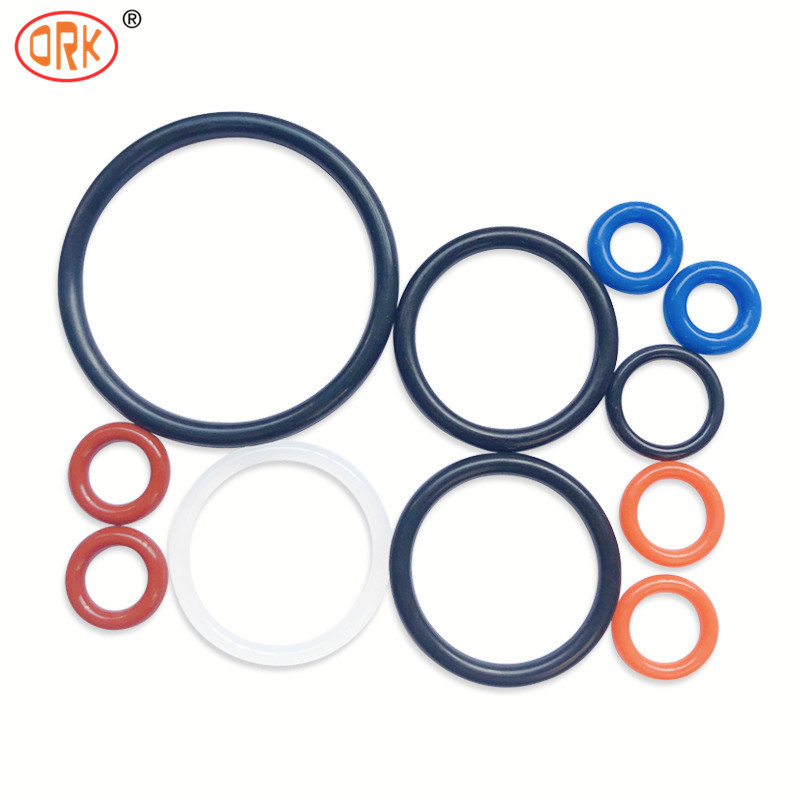 Rohs Compliant Plastic Pipe Rubber Seal Colorato Silicone O Ring Epdm Materiale FKM NBR