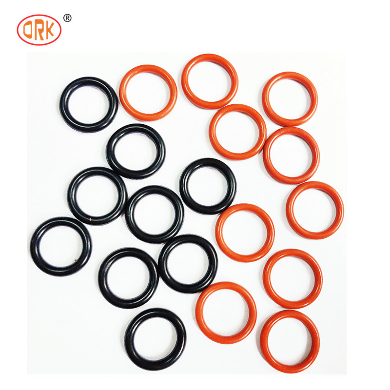 Rohs Compliant Plastic Pipe Rubber Seal Colorato Silicone O Ring Epdm Materiale FKM NBR